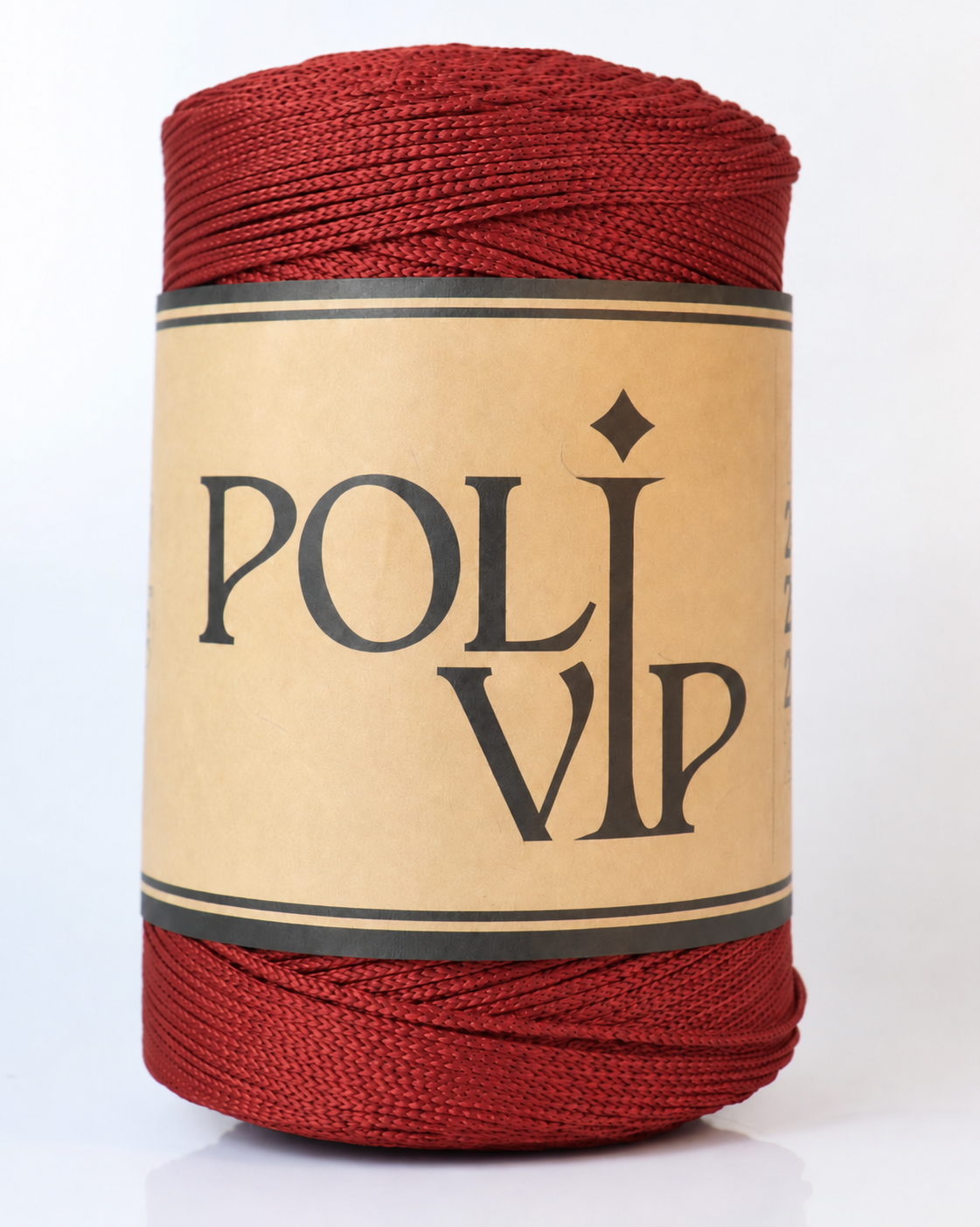Fio Poli VIP 2mm Cor:Bordô
