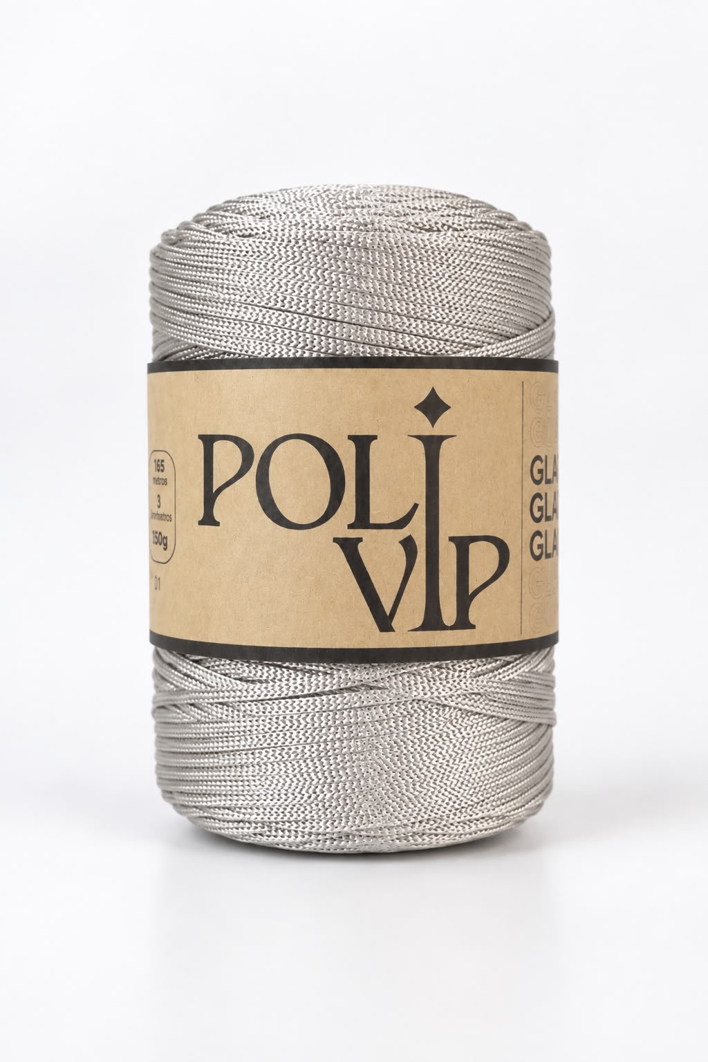Fio Poli VIP Glam 3mm Cor:Prata