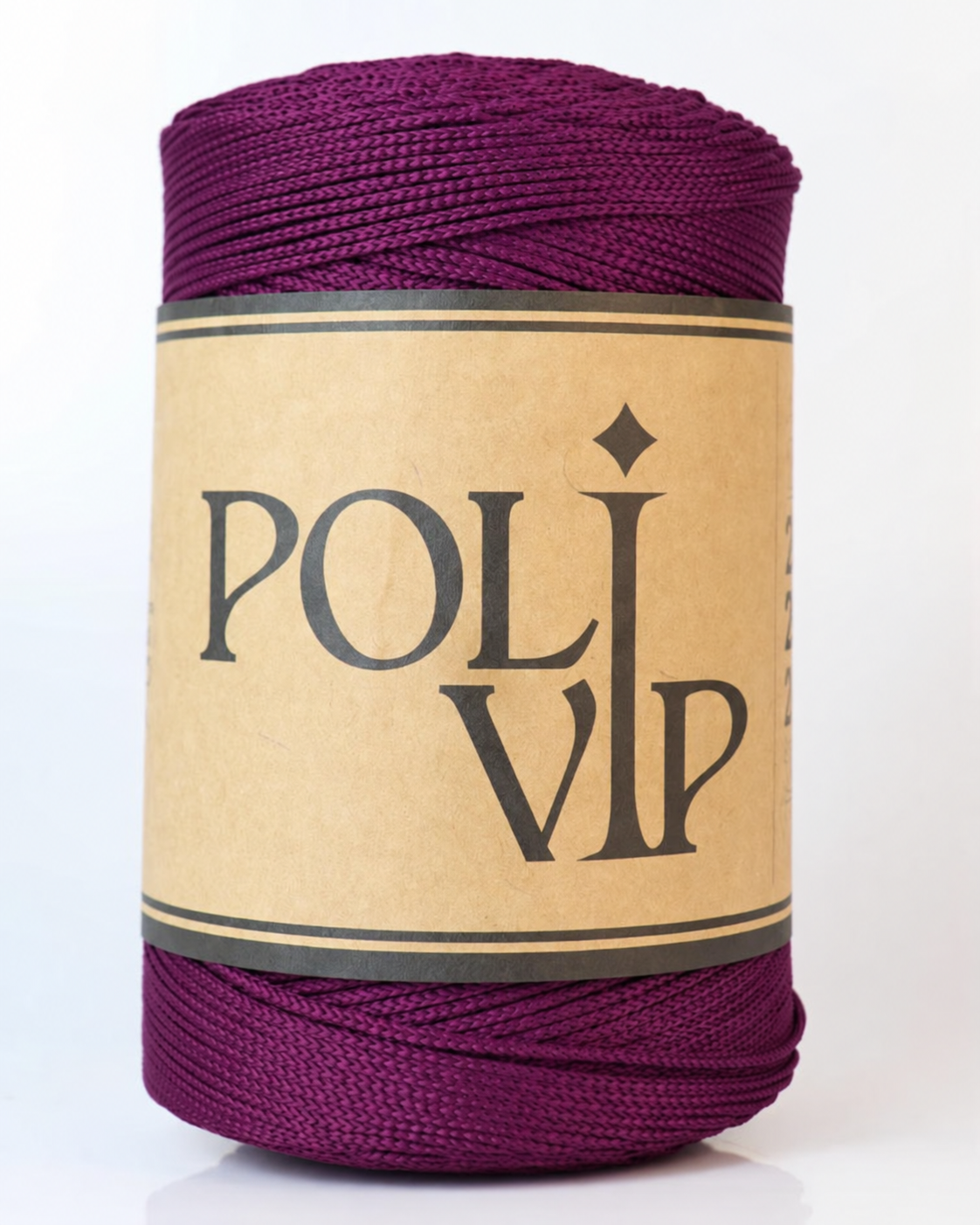 Fio Poli VIP 2mm Cor:Borgonha