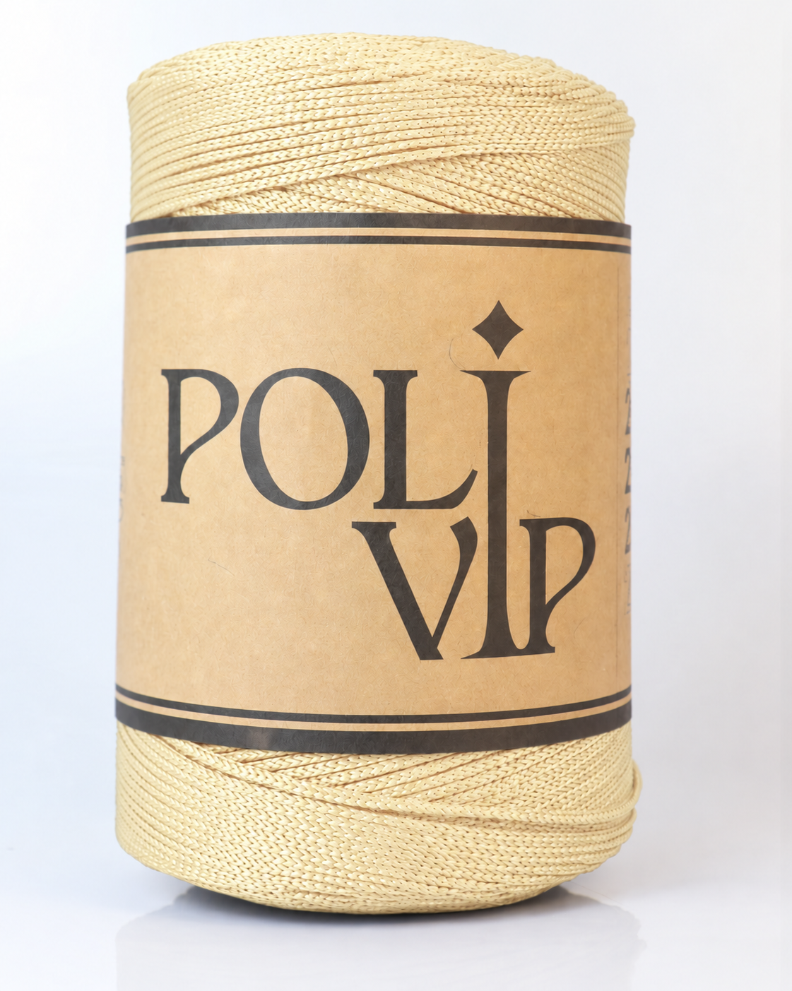 Fio Poli VIP 2mm Cor:Manteiga