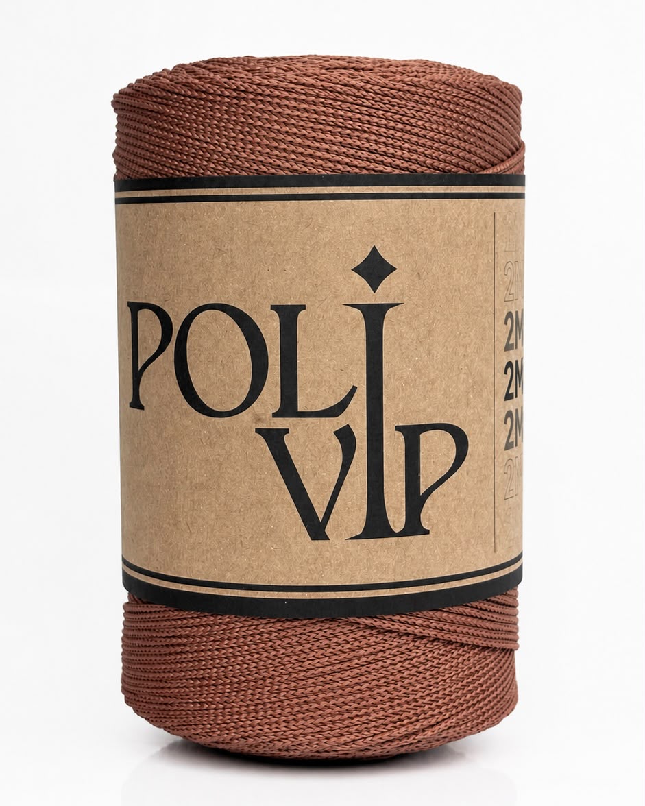 Fio Poli VIP 2mm Cor:Mocha Mousse