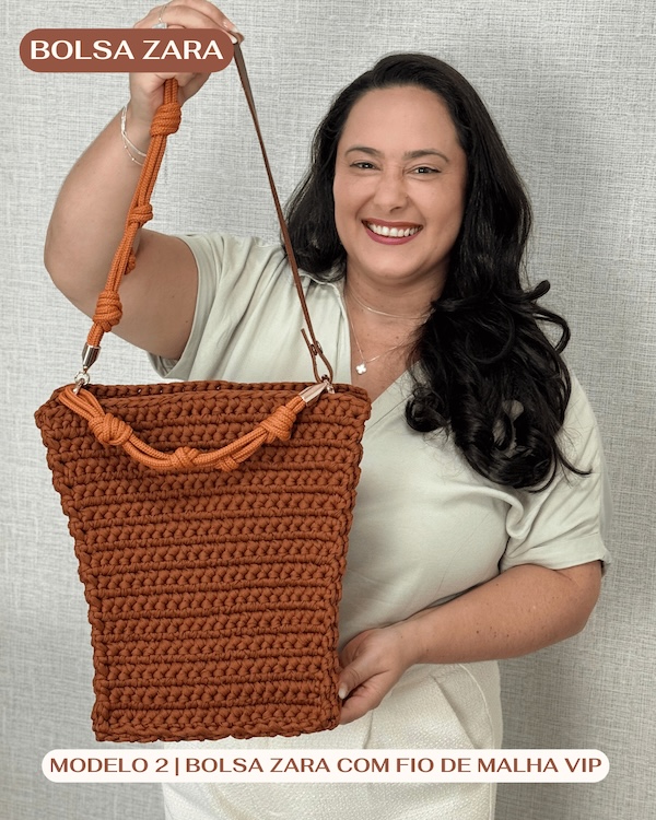 Kit Bolsa Zara Fio de malha
