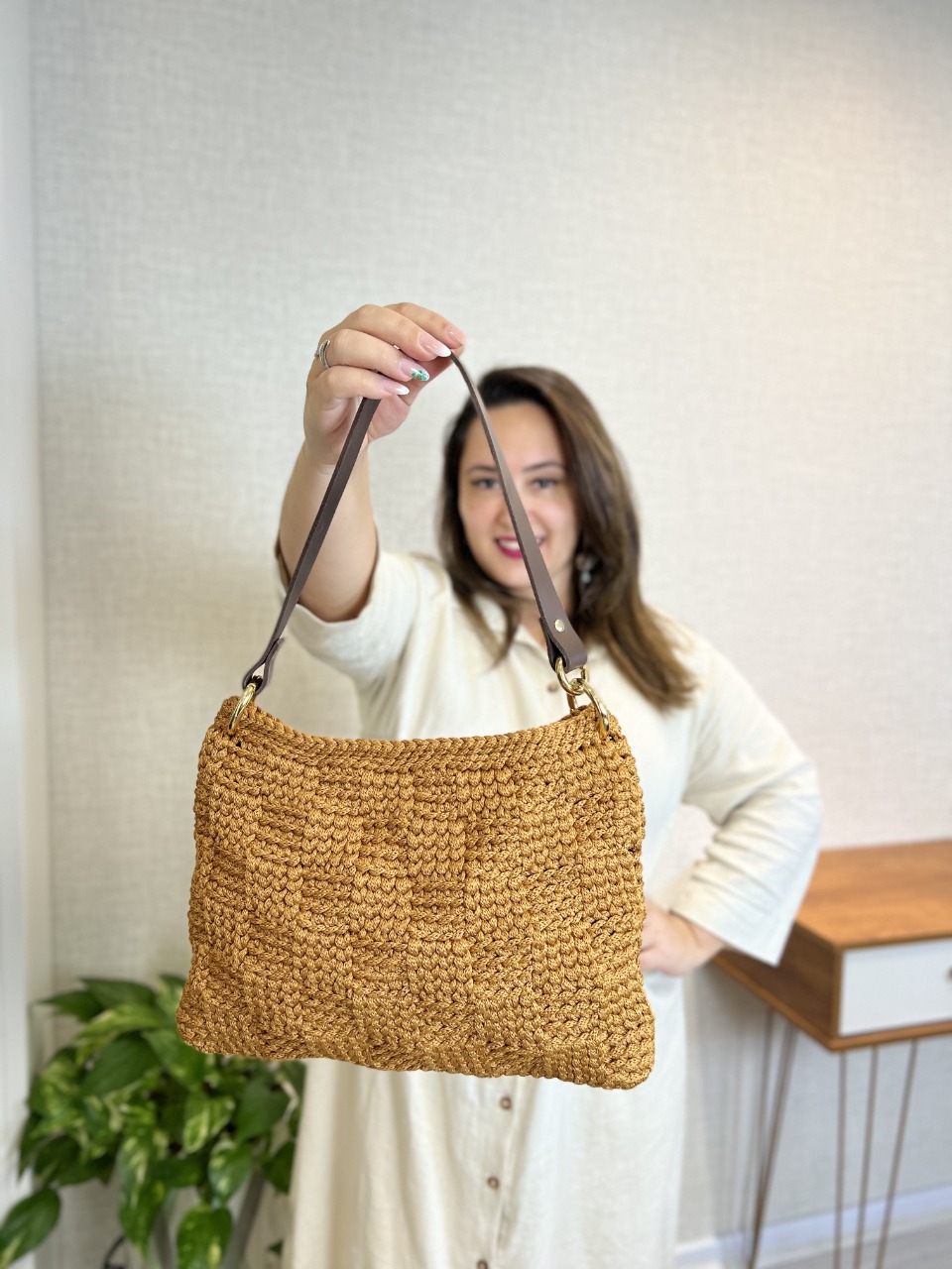 Kit Bolsa Mamis Mostarda com Fio Poli VIP