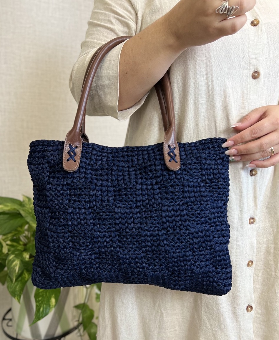 Kit Bolsa Mamis Azul Marinho com Fio Poli VIP