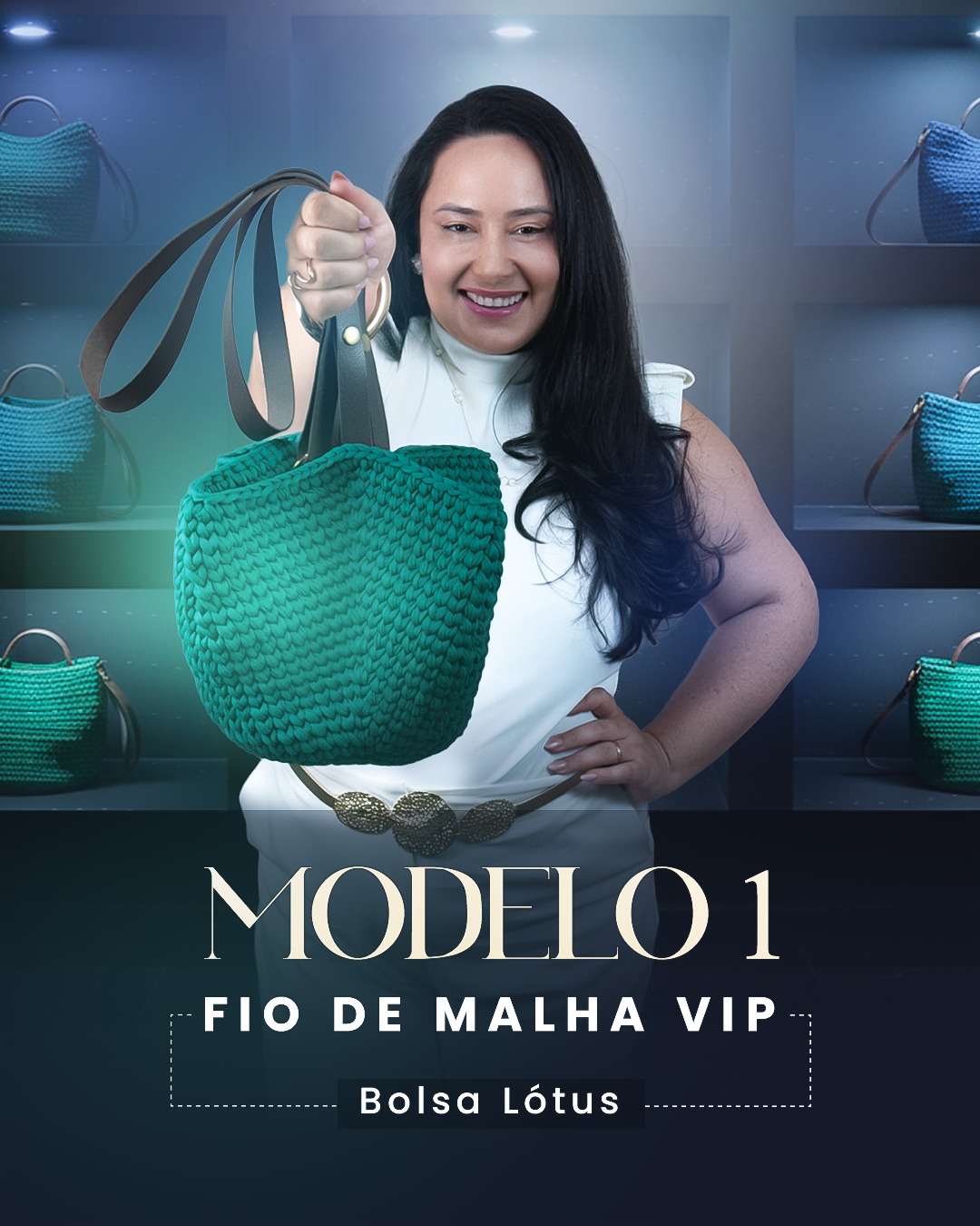 Kit Bolsa Lótus Fio de Malha VIP