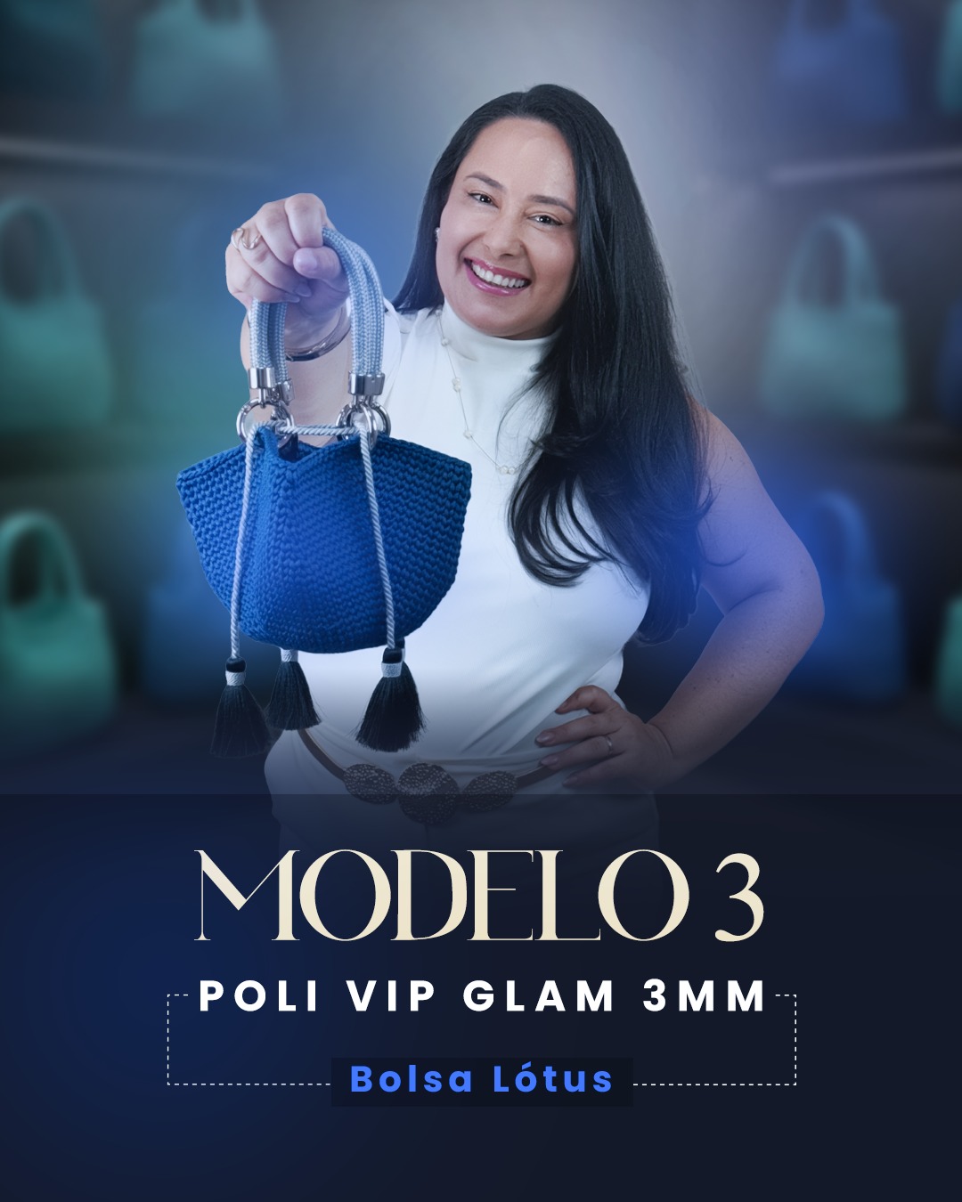 Kit Bolsa Lótus Poli Vip Glam 3mm
