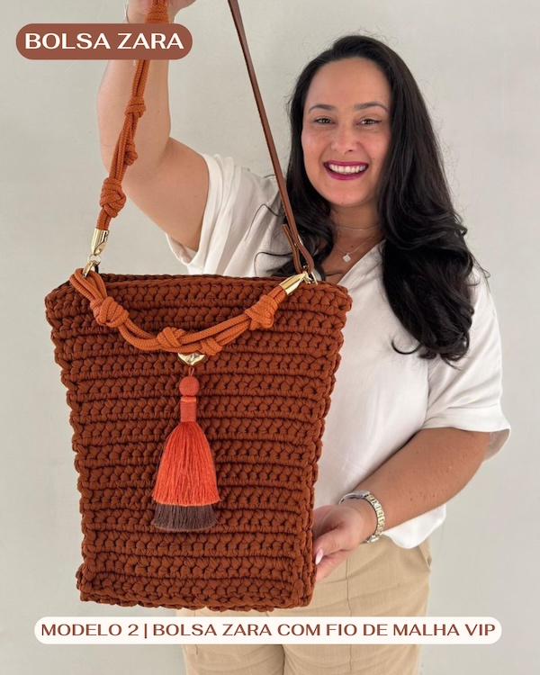 Kit Bolsa Zara Fio de malha