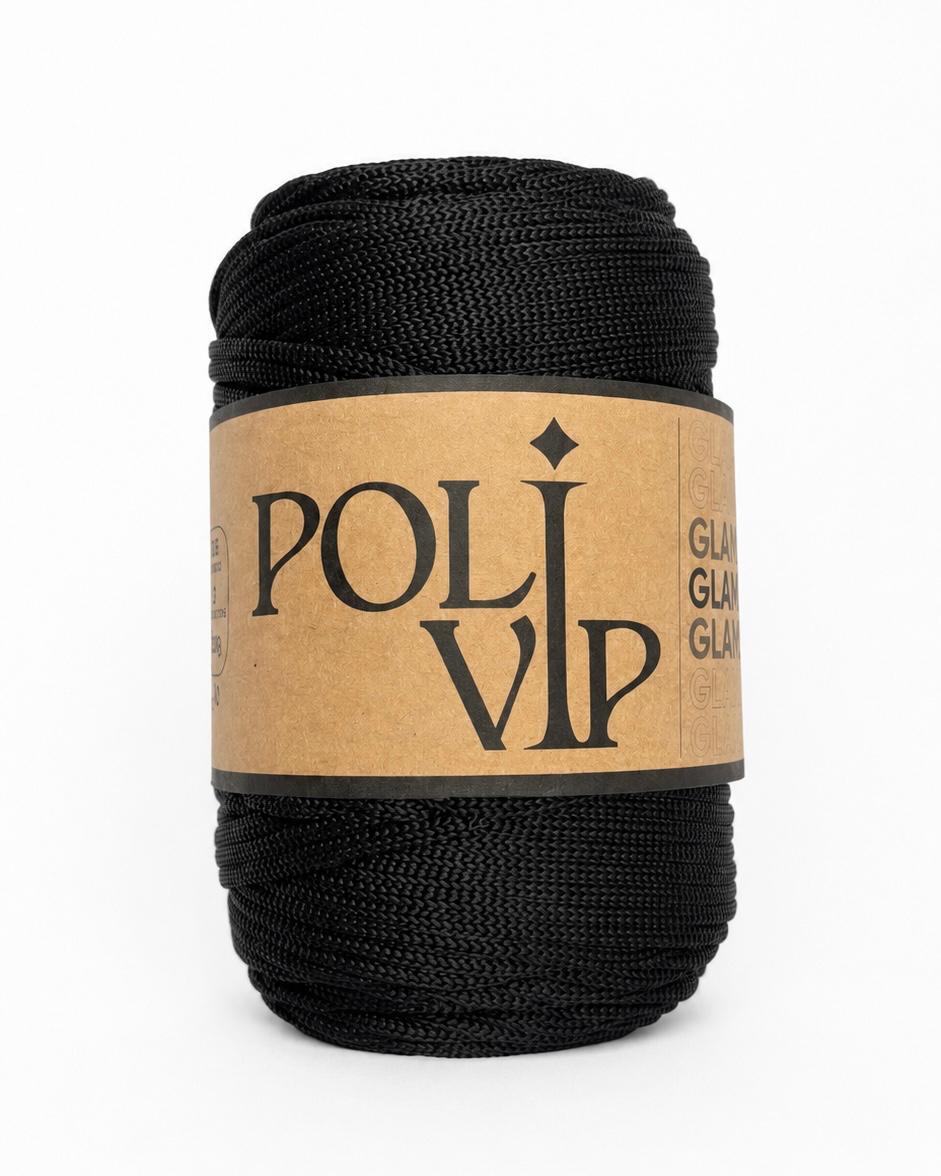 Fio Poli VIP Glam 3mm Cor:Preto
