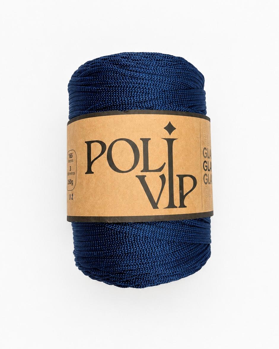 Fio Poli VIP Glam 3mm Cor:Cobalto