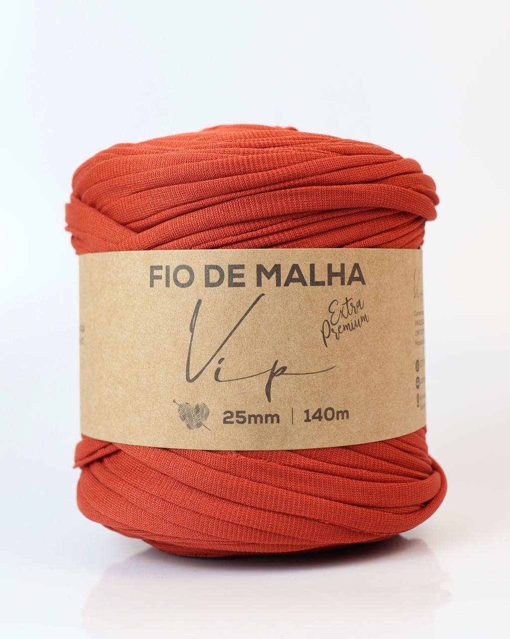 Fio de Malha VIP Extra Premium 25mm Cor:Vermelho Queimado