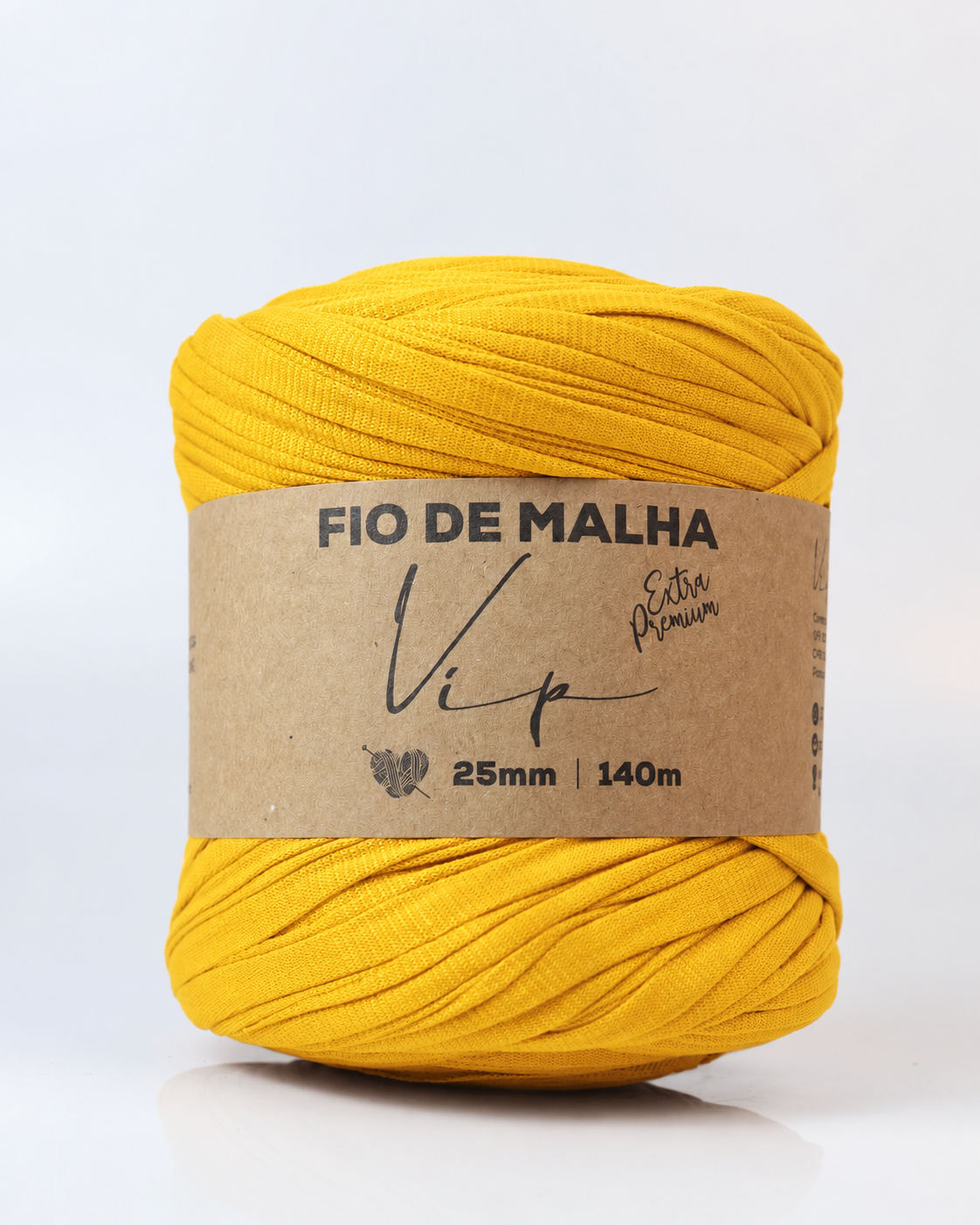 Fio de Malha VIP Extra Premium 25mm Cor:Mostarda