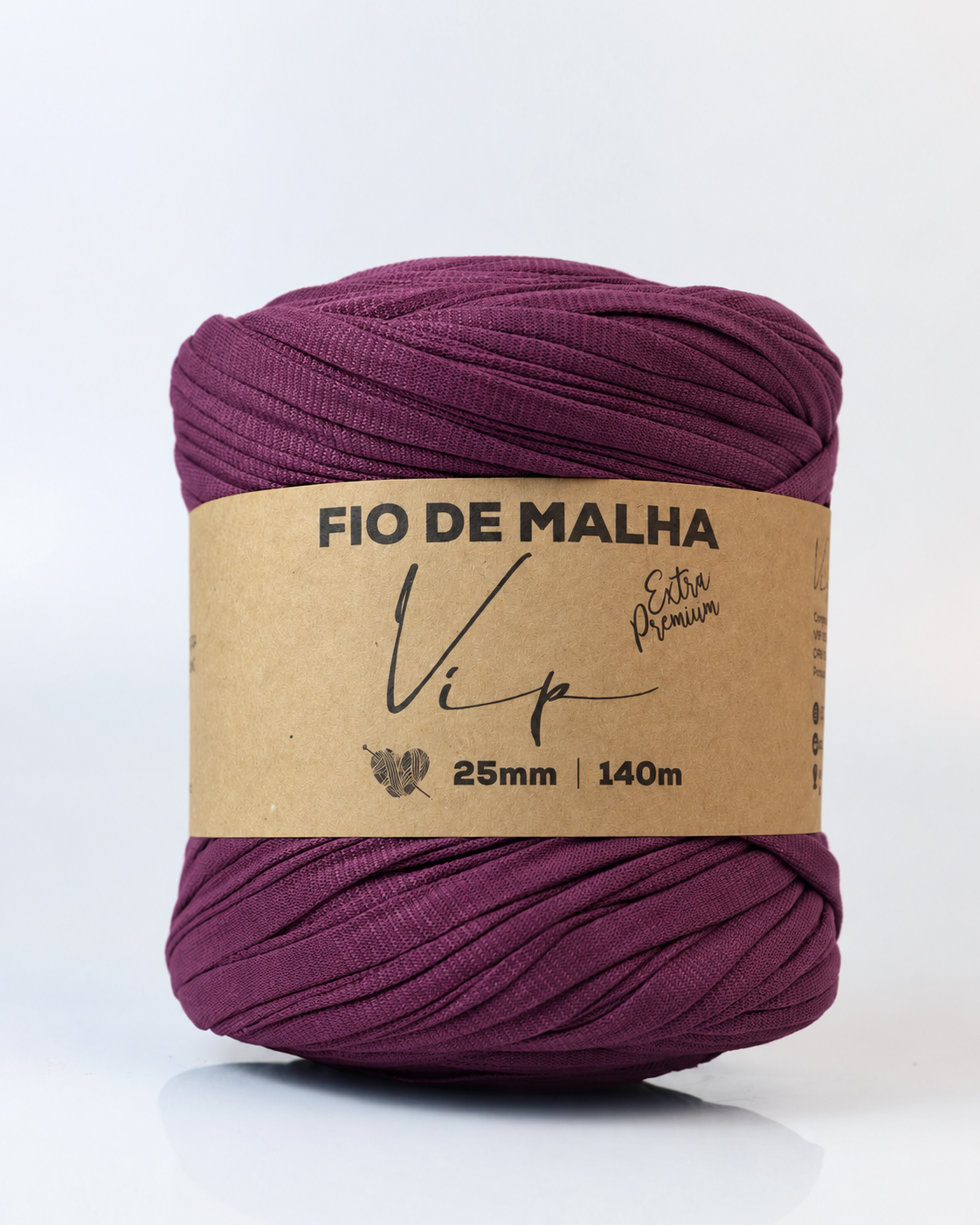 Fio de Malha VIP Extra Premium 25mm Cor:Borgonha