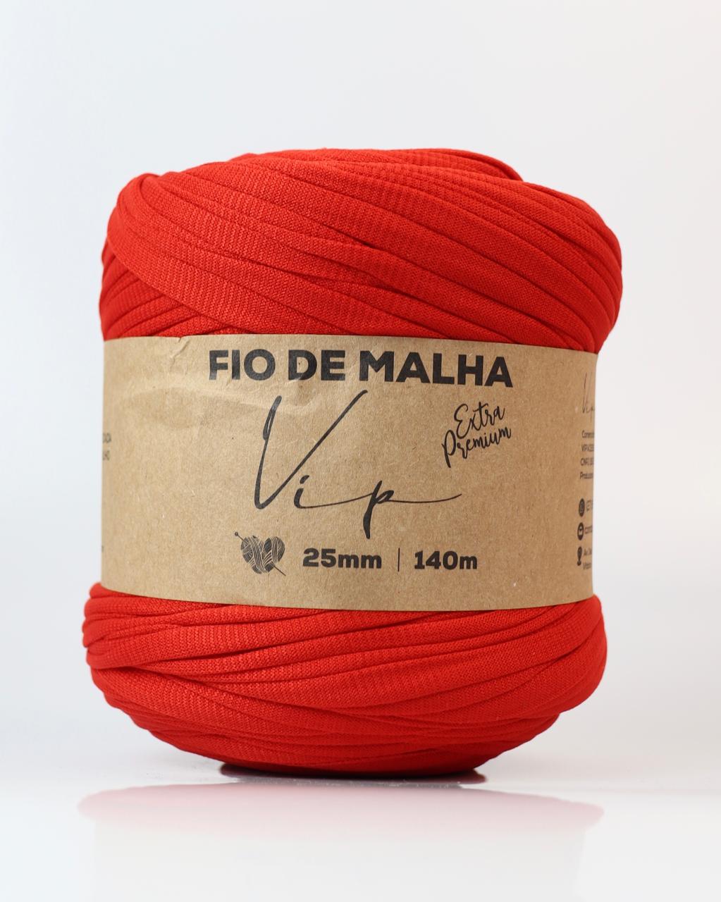 Fio de Malha VIP Extra Premium 25mm Cor:Vermelho