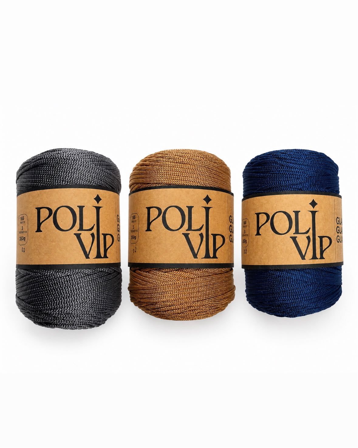 Fio Poli VIP Glam 3mm Cor:Champanhe