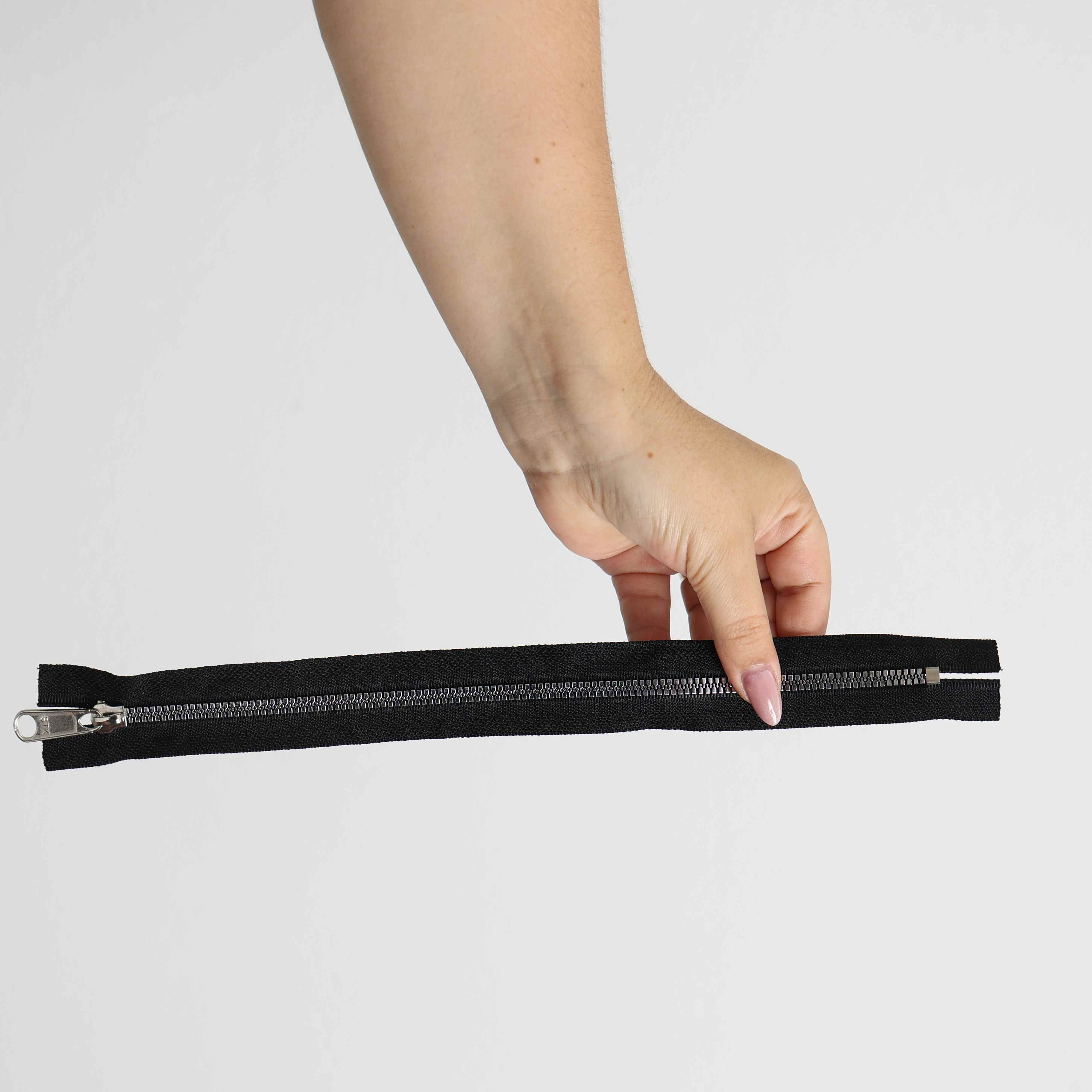 Ziper 30cm Cor:Preto/Prata