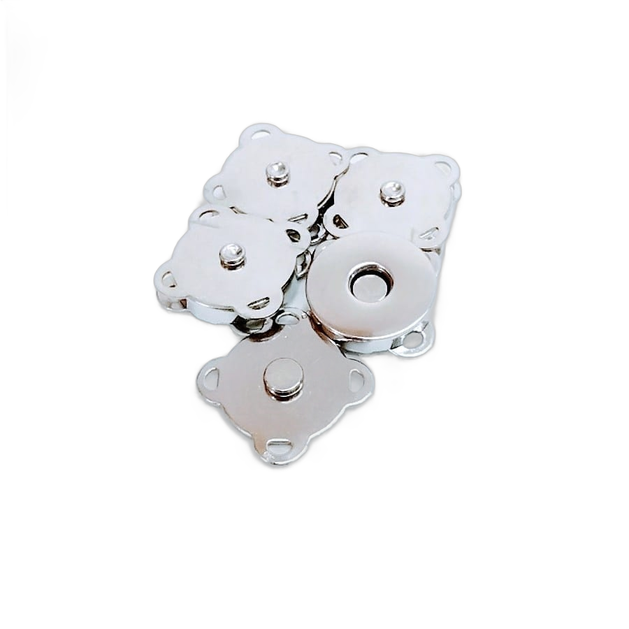 Botão de Imã Costurável 18mm - (4 unidades)  Grande