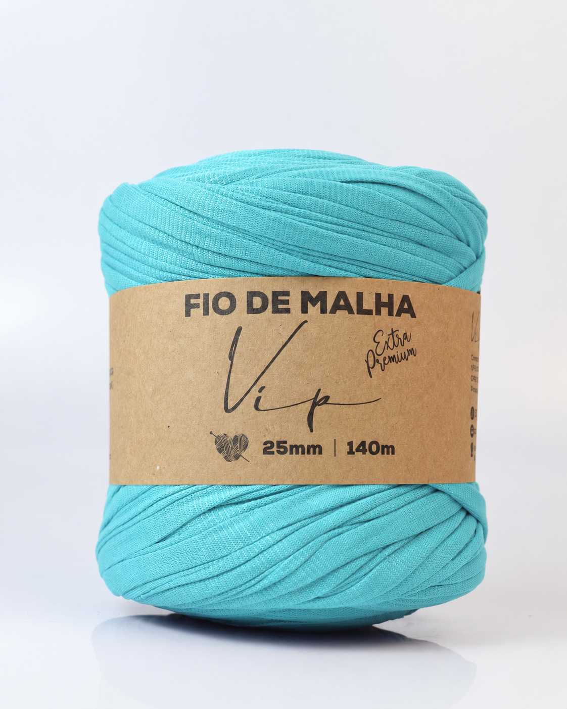 Fio de Malha VIP Extra Premium 25mm Cor:Turquesa