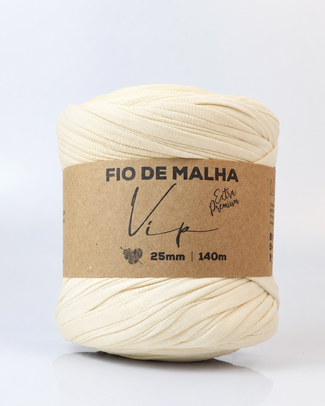 Fio de Malha VIP Extra Premium 25mm Cor:Manteiga