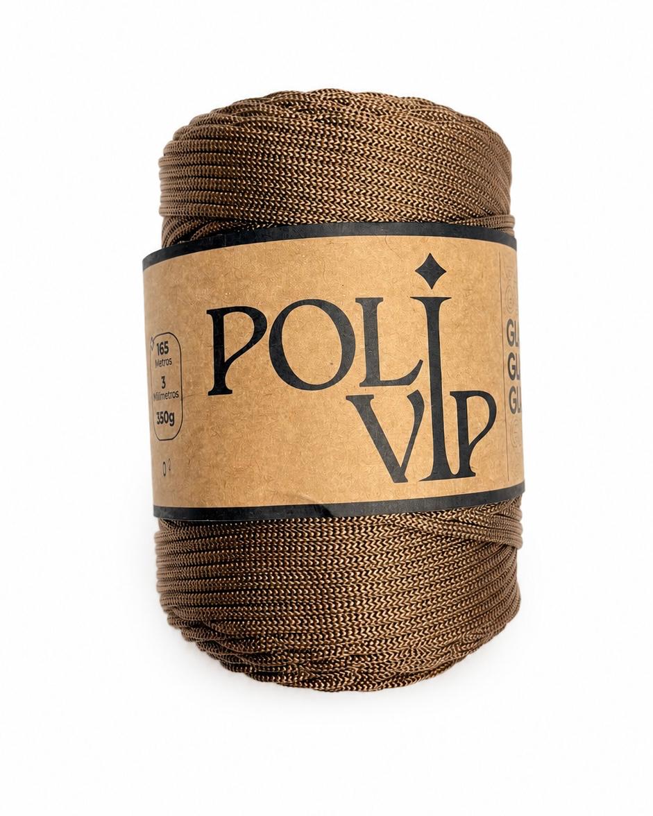Fio Poli VIP Glam 3mm Cor:Mocha Mousse