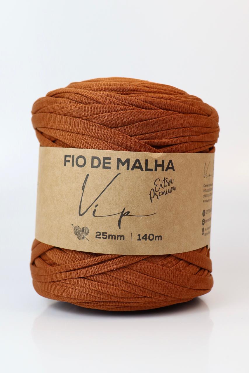 Fio de Malha VIP Extra Premium 25mm Cor:Caramelo Queimado